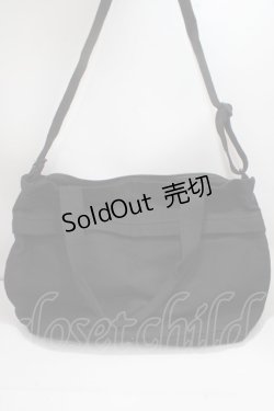 画像2: 【SALE】NieR CLOTHING / 2WAY CANVAS SHOULDER BAG  黒 Y-25-03-21-038-PU-BG-SZ-ZT-K021