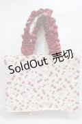 Maison de FLEUR / チェリープリントスクエアトートバッグ F レッド Y-25-03-21-039-LO-BG-SZ-K018
