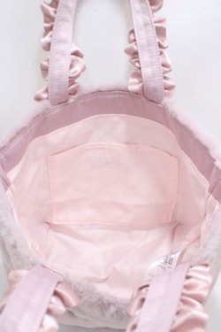 画像3: Maison de FLEUR / メモリアルファーパールフリルハンドルトートバッグ F ラベンダー Y-25-03-21-040-LO-BG-SZ-ZY