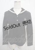 Emily Temple cute / セーラーカラーカットソー  黒 Y-25-03-22-049-ET-TO-SZ-ZY