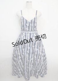 axes femme POETIQUE / コーラルストライプマリンワンピース M 紺 Y-25-03-22-054-AX-OP-SZ-OS