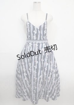 画像1: axes femme POETIQUE / コーラルストライプマリンワンピース M 紺 Y-25-03-22-054-AX-OP-SZ-OS
