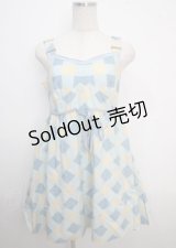 MILK / Fifi DRESS  サックス×アイボリー Y-25-03-22-060-ML-OP-SZ-ZY