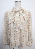 axes femme kawaii / プチローズ柄ブラウス M 生成り Y-25-03-22-007-AX-TO-SZ-OS