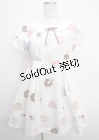 Ank Rouge / Sweets Donutsワンピース M アイボリー Y-25-03-22-067-CA-OP-SZ-ZS