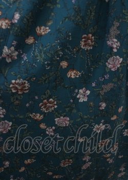 画像3: axes femme Nostalgic / ボタニカル柄レースアップワンピース M Bグリーン Y-25-03-22-069-LO-OP-SZ-OS