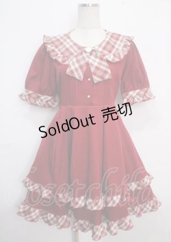 画像1: Amavel / Country Waitress ワンピース F 赤 Y-25-03-22-077-CA-OP-SZ-ZY