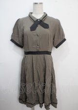 axes femme / クロスタイ付ワンピース F カーキ Y-25-03-22-082-AX-OP-SZ-ZS