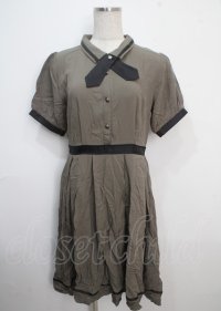 axes femme / クロスタイ付ワンピース F カーキ Y-25-03-22-082-AX-OP-SZ-ZS