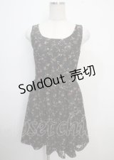 MILK / Ribbon lap dress  ブラックフラワーレース Y-25-03-22-084-ML-OP-SZ-ZY