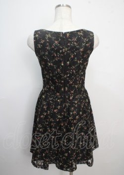 画像2: MILK / Ribbon lap dress  ブラックフラワーレース Y-25-03-22-084-ML-OP-SZ-ZY