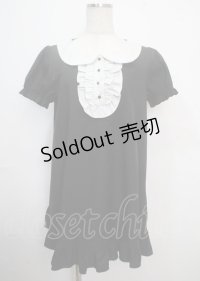 To Alice / ヨーク襟ワンピース  黒 Y-25-03-22-089-LO-OP-SZ-ZY