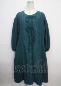 axes femme / 連リボンレース切替ワンピース F グリーン Y-25-03-22-091-AX-OP-SZ-ZY