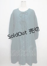 axes femme / 連リボンレース切替ワンピース F グリーン Y-25-03-22-091-AX-OP-SZ-ZI