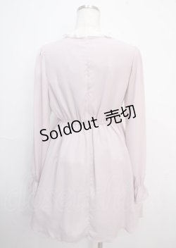 画像2: 【SALE】Ank Rouge / ヨーク襟フリルワンピース  ピンク Y-25-03-22-092-CA-OP-SZ-ZT062