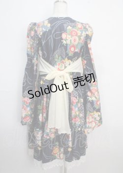 画像2: marcHenTica / 大和撫子ワンピース  紺 Y-25-03-22-098-LO-OP-SZ-ZY