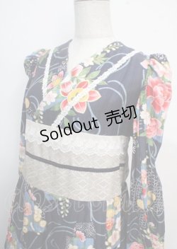 画像3: marcHenTica / 大和撫子ワンピース  紺 Y-25-03-22-098-LO-OP-SZ-ZY