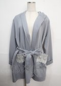 axes femme / レース使いコーディガン M サックス Y-25-03-22-100-AX-TO-SZ-ZT201