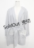 axes femme / レース使いコーディガン M サックス Y-25-03-22-100-AX-TO-SZ-ZT201