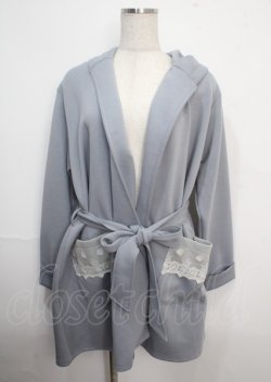 画像1: axes femme / レース使いコーディガン M サックス Y-25-03-22-100-AX-TO-SZ-ZT201