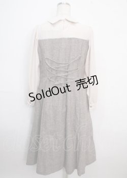 画像2: axes femme / チェック柄ビスチェ切替ワンピース F チャ Y-25-03-22-104-AX-OP-SZ-ZT100