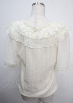画像2: axes femme / シフォンローズプルオーバー M 生成り Y-25-03-22-011-AX-TO-SZ-ZS
