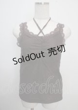 axes femme / 3WAY総レースタンクトップ F Dブラウン Y-25-03-22-012-AX-TO-SZ-ZY