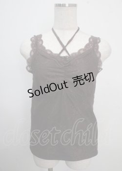 画像1: axes femme / 3WAY総レースタンクトップ F Dブラウン Y-25-03-22-012-AX-TO-SZ-ZY