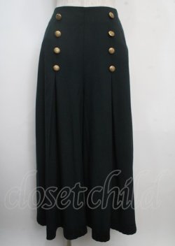 画像1: axes femme / 連釦デザインフレアパンツ M Dグリーン Y-25-03-22-111-AX-PA-SZ-ZT140