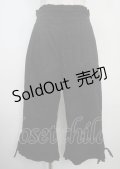 axes femme POETIQUE / 裾フリルパンツ M 黒 Y-25-03-22-114-AX-PA-SZ-ZS