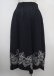 画像2: axes femme / 裾刺繍イレヘムスカート M 紺 Y-25-03-22-118-AX-SK-SZ-ZY (2)