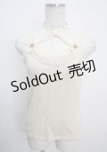 axes femme / ビジューストラップインナーキャミソール M 生成り Y-25-03-22-013-AX-TO-SZ-ZY