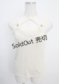 axes femme / ビジューストラップインナーキャミソール M 生成り Y-25-03-22-013-AX-TO-SZ-ZY