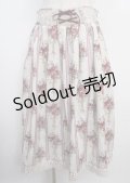 axes femme / シャンデリアフラワー柄スカート F 生成り Y-25-03-22-122-AX-SK-SZ-ZS
