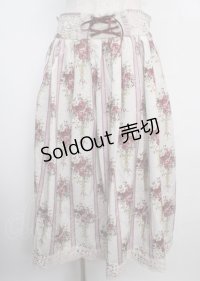 axes femme / シャンデリアフラワー柄スカート F 生成り Y-25-03-22-122-AX-SK-SZ-ZS