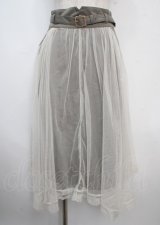 axes femme / ベルト付チュール重ねスカート M カーキ Y-25-03-22-124-AX-SK-SZ-OS