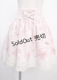 LIZ LISA / LIZ LISA×魔法少女まどかマギカ クッキーリボン柄パネルスカート 0 ピンク Y-25-03-22-134-LO-SK-SZ-ZY