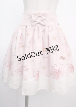 画像1: LIZ LISA / LIZ LISA×魔法少女まどかマギカ クッキーリボン柄パネルスカート 0 ピンク Y-25-03-22-134-LO-SK-SZ-ZY