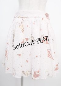 Ank Rouge / パフェ柄スカート M ピンク Y-25-03-22-137-CA-SK-SZ-ZY