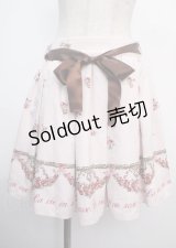 Ank Rouge / ローズブーケプリントスカート M ピンク Y-25-03-22-138-CA-SK-SZ-ZY