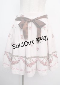 Ank Rouge / ローズブーケプリントスカート M ピンク Y-25-03-22-138-CA-SK-SZ-ZY