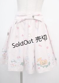 Ank Rouge / ハロウィン柄スカート M ピンク Y-25-03-22-139-CA-SK-SZ-ZY