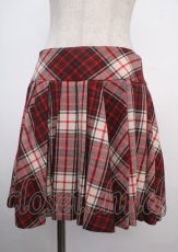 画像1: 【SALE】Jane Marple / タータンチェックのフレアスカート M アカ Y-25-03-22-143-JM-SK-SZ-ZT102 (1)