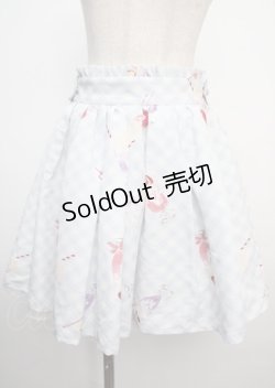 画像1: Ank Rouge / クリームソーダ柄スカート M サックス Y-25-03-22-145-CA-SK-SZ-ZY