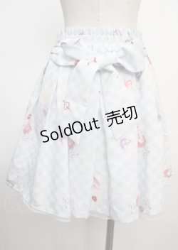 画像2: Ank Rouge / クリームソーダ柄スカート M サックス Y-25-03-22-145-CA-SK-SZ-ZY
