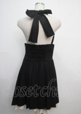 画像2: 【SALE】Jane Marple / ホルターネックスカート M 黒 Y-25-03-22-162-JM-SK-SZ-ZT102 (2)