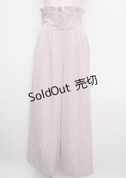 画像1: Ank Rouge / ハイウエストワイドパンツ  ピンク Y-25-03-22-163-CA-PA-SZ-ZY