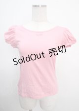 MILK / パフスリーブTee  ピンク Y-25-03-22-019-ML-TO-SZ-ZY