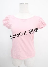 MILK / パフスリーブTee  ピンク Y-25-03-22-019-ML-TO-SZ-ZY