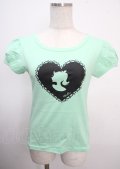 MILK / シルエットパフトップス  メロン×ブラックプリント Y-25-03-22-020-ML-TO-SZ-ZY